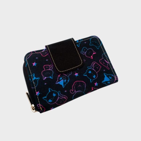 billetera monedero allcats neon